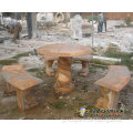 Garden Stone Table and Bench Carving